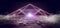 Smoke Fog Schematic Floor Texture Alien Spaceship Futuristic Pyramid Glowing Laser Beam Sci Fi Violet Purple Cyber Virtual Flare