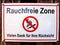 Smoke Free Zone Sign