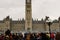 Smoke haze over Parliament Hill during 4/20 rally