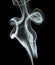 Smoke illusion abstraction black background