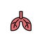 smoke lungs outline icon. Elements of smoking activities illustration icon. Signs and symbols can be used for web, logo