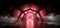 Smoke Neon Lights Futuristic Sci Fi Vibrant Red Dark Background Graphic Corridor Tunnel Spaceship Alien Garage Underground Circle