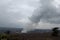 Smoke rises from a crater in Hawaii Volcanoes National Park