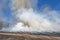 Smoke Rising From Controlled Prairie Burn