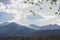 Smoke rising from the mountains during the Schultz Fire near Flagstaff, Arizona.