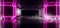 Smoke Sci Fi Concrete Grunge Tunnel Columns Alien Purple Neon Light Vibrant Edges Empty Space Hallway Reflective Futuristic Room