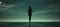 Smoke Shadow Spirit Silhouette Large Mysterious Woman Floating Across a Beach Gloom Horror Sci-Fi