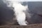 Smoke at Silvestri crater of Etna volcano.