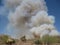 Smoke from a Small Wildfire Near Apache Junction, Arizona