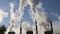 Smoke stacks at coal burning power plant