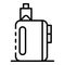 Smoke vape box icon, outline style