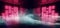 Smoke VIbrant Neon Cyber Sci Fi Futuristic Modern Red Pink Blue Glowing Led Laser Dance Club Lights Dark Grunge Concrete