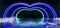 Smoke Virtual Reality Futuristic Modern Elegant Neon Glowing Sci Fi Laser Beam Stage Green Blue Triangle Shaped Tunnel Underground