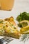 Smoked salmon frittata