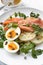 Smoked Salmon Salad with Eggs Potatoes Watercress and Capers