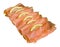 Smoked salmon slices