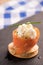 Smoked Salmon and soft chees canapes appetizers