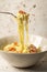Smoked Trout Linguini pasta in a Bowl