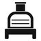 Smokehouse menu icon simple vector. Oven house