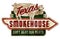 Smokehouse Sign Texas Vintage Grunge Ribs Real