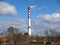 Smokestack of a Klaipeda thermal power plant. Klaipeda, Lithuania