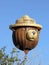 Smokey Bear flying in the skies at the Albuquerque International Balloon Fiesta