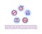 Smoking cessation programs concept icon with text