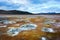 Smoking fumaroles on Hverarond valley