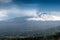 Smoking Mount Etna Volcano as seen from Taormina