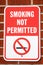 Smoking Not Permitted Sign