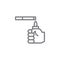 Smoking outline icon. Elements of smoking activities illustration icon. Signs and symbols can be used for web, logo, mobile app,