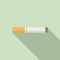 Smoking teen problems icon, flat style