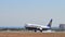 Smoking Tyres On Ryanair Passenger Plane Aircraft Landing Alicante airport