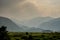 Smoky Layers of Rocky Mountains From Glacier Basin