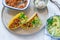 Smoky Mexican pork and bean tacos