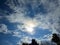 Smoky white feathery clouds photographed in Bloemfontein, South Africa