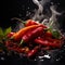 Smoldering chili pepper, adding spice to dishes