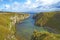 Smoo Cave bay landscape in Durness. Scotland