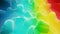 Smooth abstract animation of liquid gradient rainbow color in 4k. Bright matte paint surface as abstract looped festive