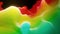 Smooth abstract animation of liquid gradient rainbow color in 4k. Bright matte paint surface as abstract looped festive