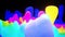 Smooth abstract animation of liquid gradient rainbow color in 4k. Bright matte paint surface as abstract looped festive