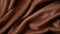 Smooth Brown Silk Fabric: Realistic Hyper-detailed Rendering