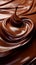 Smooth chocolate flow, Tempting sauce cascading in a mesmerizing front view