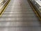 Smooth escalator for Shopping cart in the mall or Airport