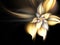 Smooth gold fractal flower