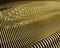 Smooth gold string surface waves background.