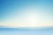 Smooth gradient background transitioning from light blue to white, evoking tranquility