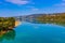 Smooth green water of Lake Sainte-Croix-du-Verdon