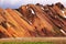 Smooth orange rhyolite mountains