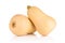 Smooth pear shaped orange butternut squash waltham on white